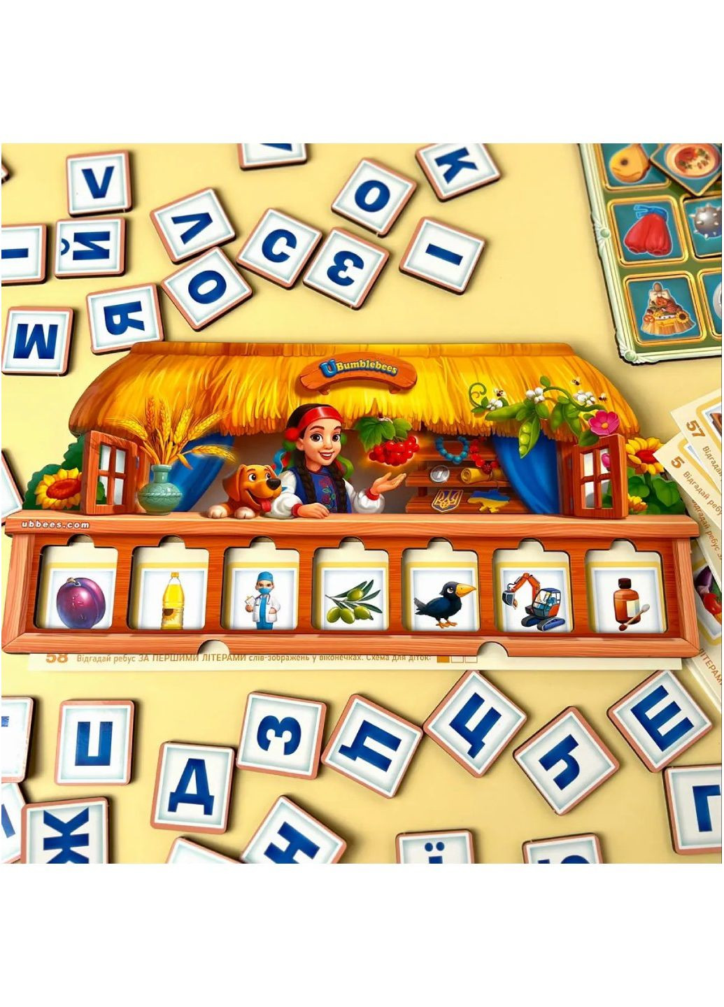 Деревянная детская развивающая игра "Ребус" ПСД209 Ubumblebees (289458380)