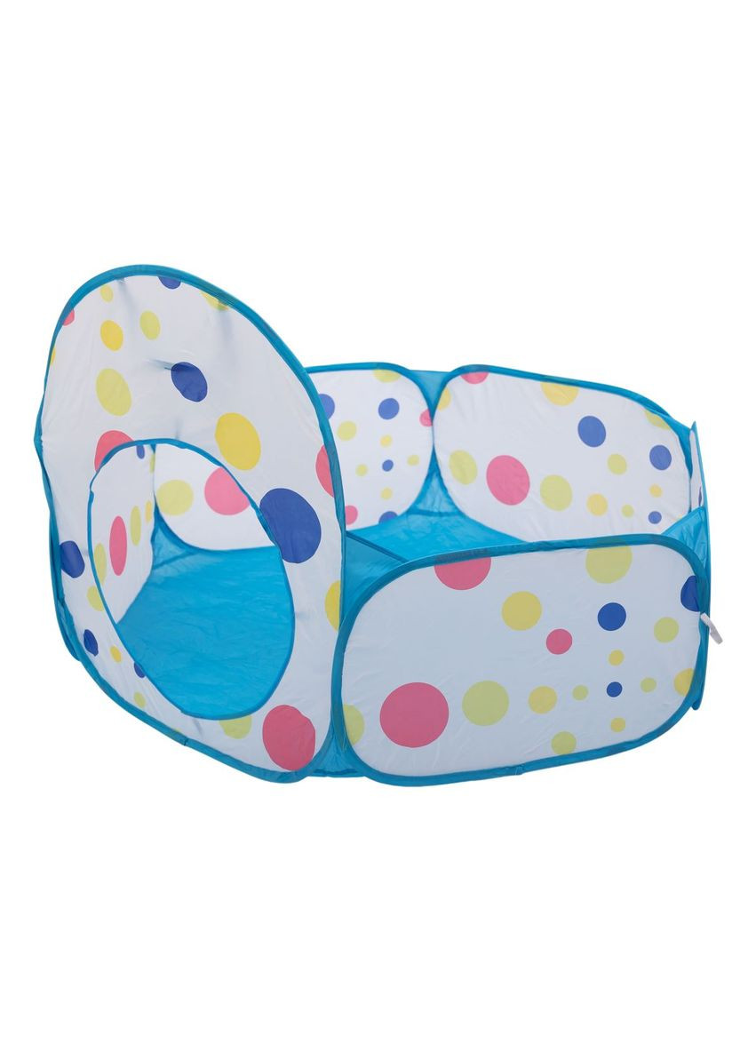 Намет дитячий 3 в 1 70×70×90 см ігровий намет з тунелем і басейном Блакитна HP-S-4NDBL Jooki (360920930)