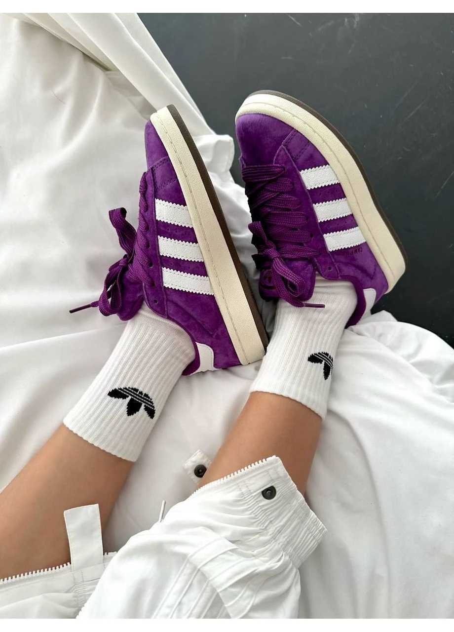 Фиолетовые летние кроссовки adidas campus 00s purple skate адидас кампус фиолетовые No Brand