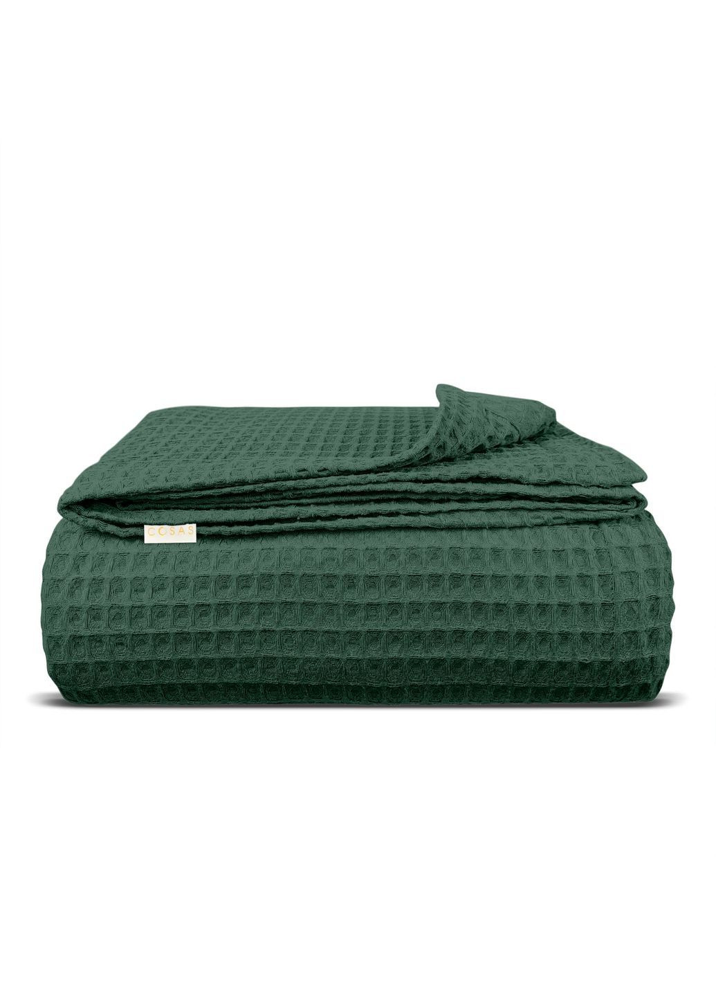 Плед-покрывало вафельное 160х230 см Basil Greek Waffle Изумрудный Cosas (369668464)
