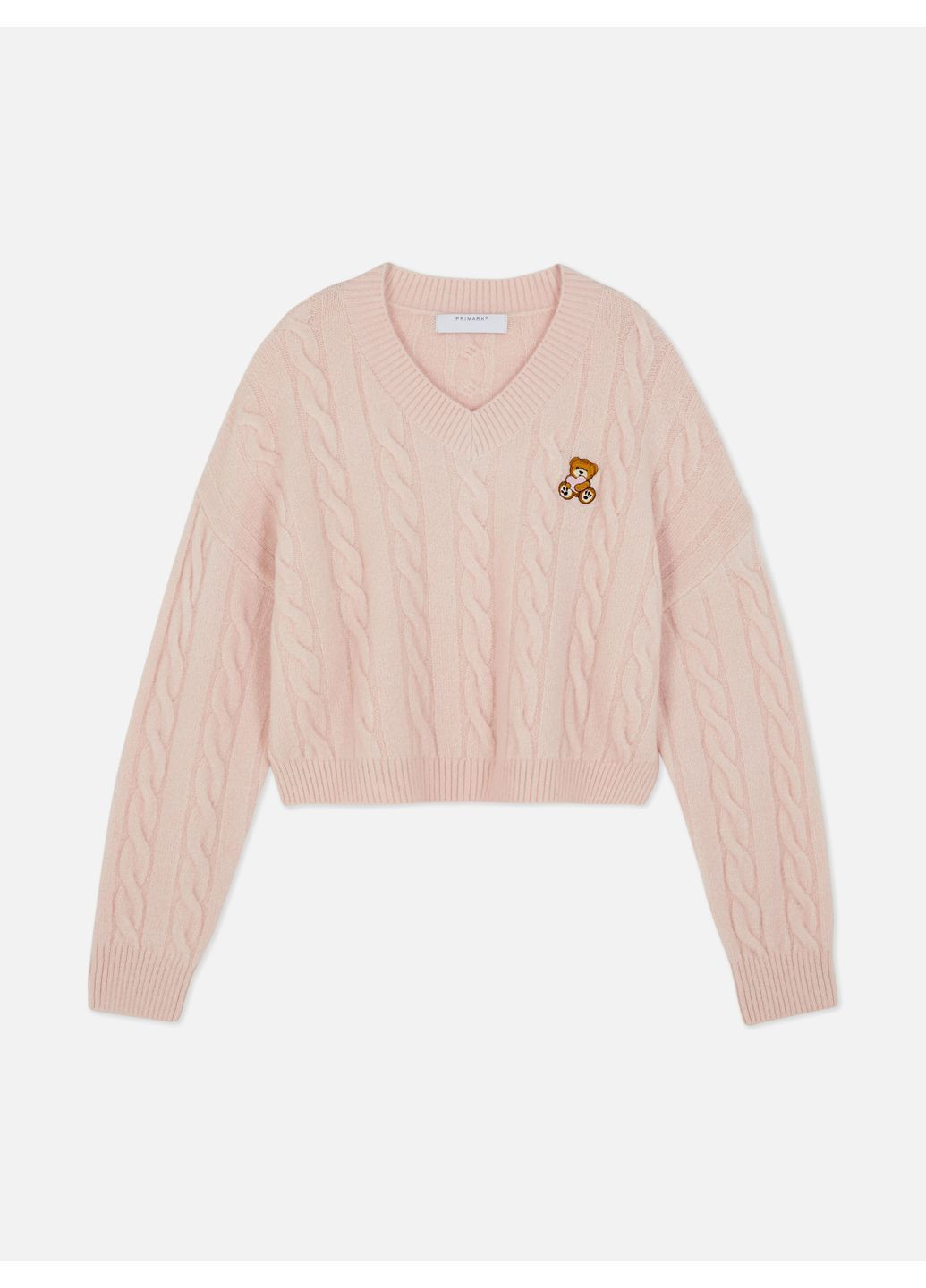 Світло-рожевий пуловер демісезон,світло-рожевий з принтом, Primark
