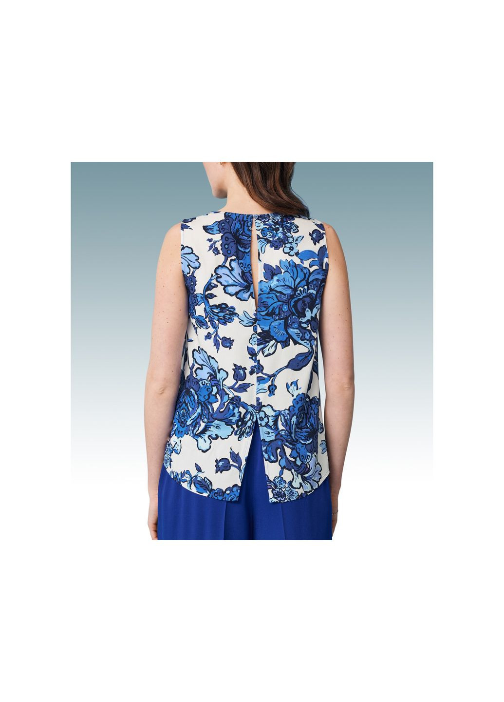 Комбінована блузка із віскози для жінки lenzing ecovero 465770 38(s) різнобарвний Esmara