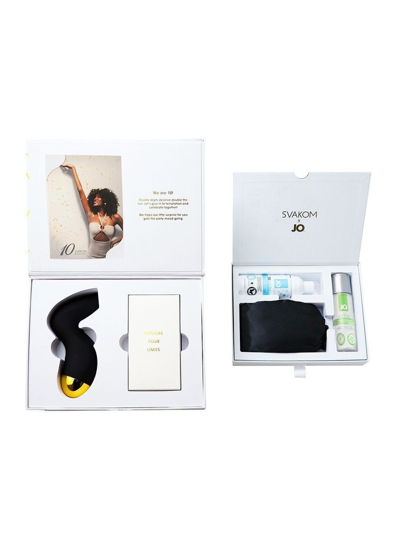 Подарочный набор Anniversary Box: вакуумный стимулятор, ленты, маска, лубрикант, спрей Svakom (369948022)