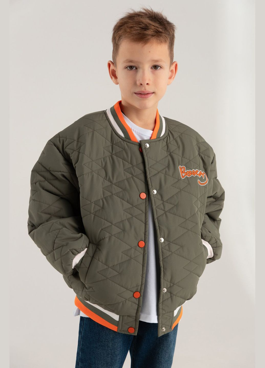Оливкова (хакі) демісезонна куртка для хлопчика 55232 122 см (2000990368621d) shop (2000990368621) XZKAMI