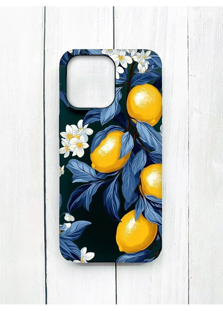 Матовый чехол на iPhone 15 Pro Max Лимонное дерево (принт 417) Creative (361112965)