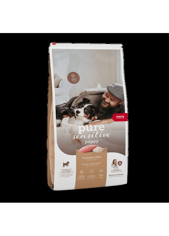 PURE SENSITIVE PUPPY TRUTHAHN для цуценят усіх порід із чутливим травленням з індичкою та рисом Mera (372159001)