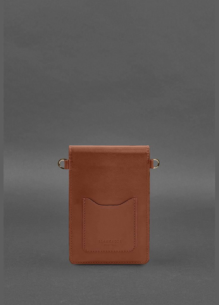 Шкіряна сумка для телефону maxi Світло-коричнева (A-028569) BlankNote (327874288)