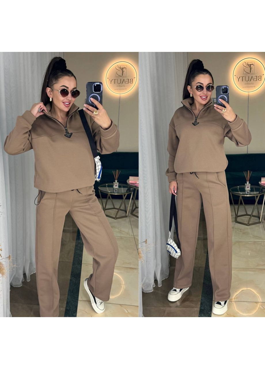 Костюм жіночий тринитка на флісі штани та кофта Україна (361432617)