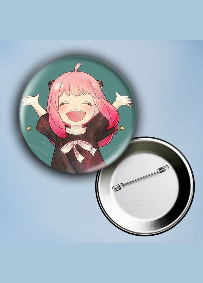 Значок на булавці Аніме Сім'я шпигунів #1 металевий 56 мм No Brand (304508097)