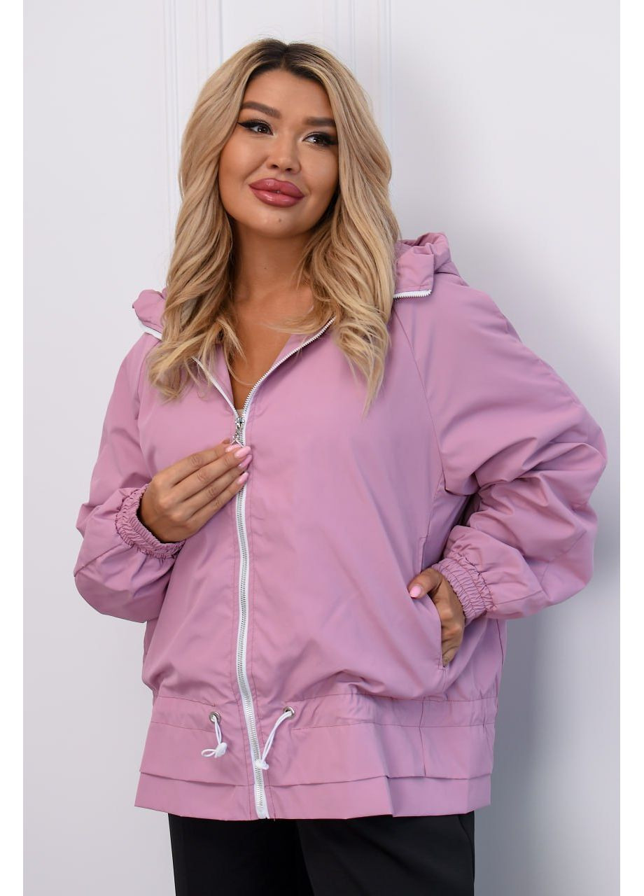 Розовая демисезонная куртка-ветровка женская Style Point