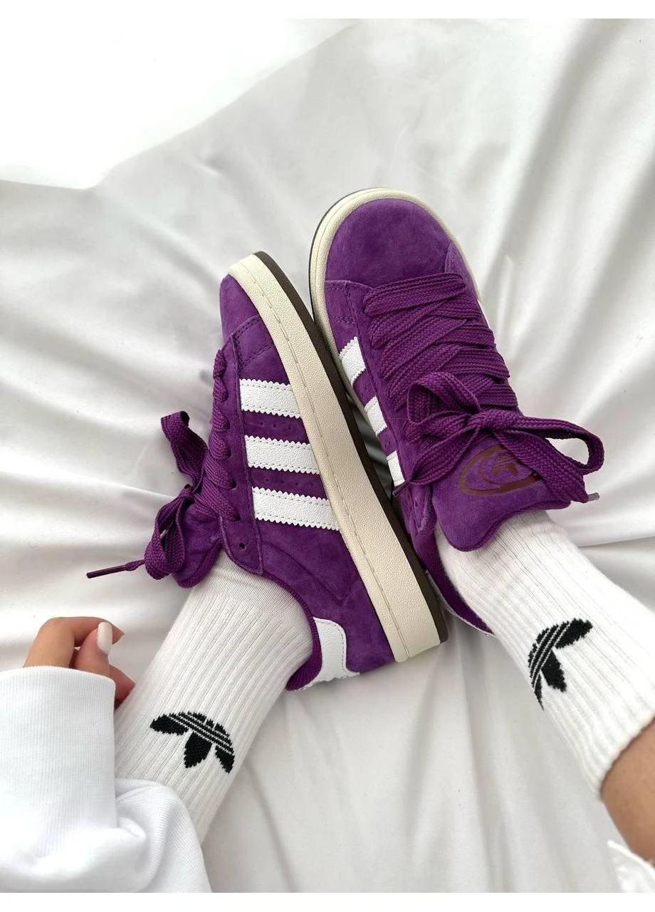 Фиолетовые летние кроссовки adidas campus 00s purple skate адидас кампус фиолетовые No Brand