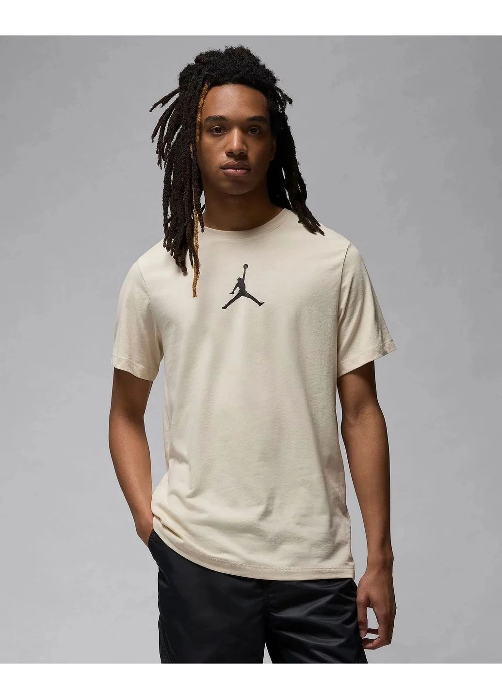 Бежевая футболка jumpman beige cw5190-203 Air Jordan