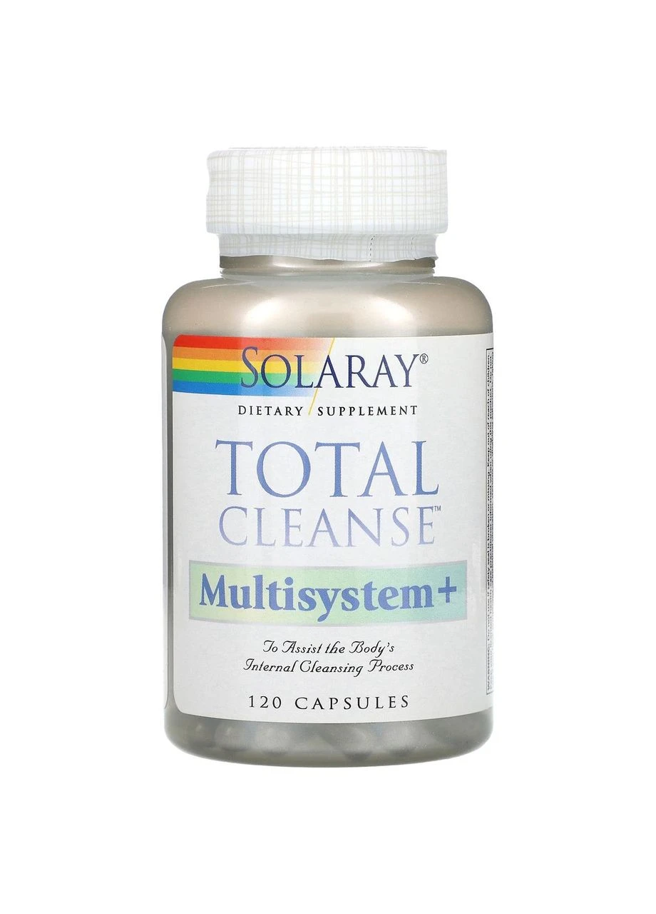 Очищення організму, Total Cleanse Multisystem+,, 120 капсул Solaray (362370284)