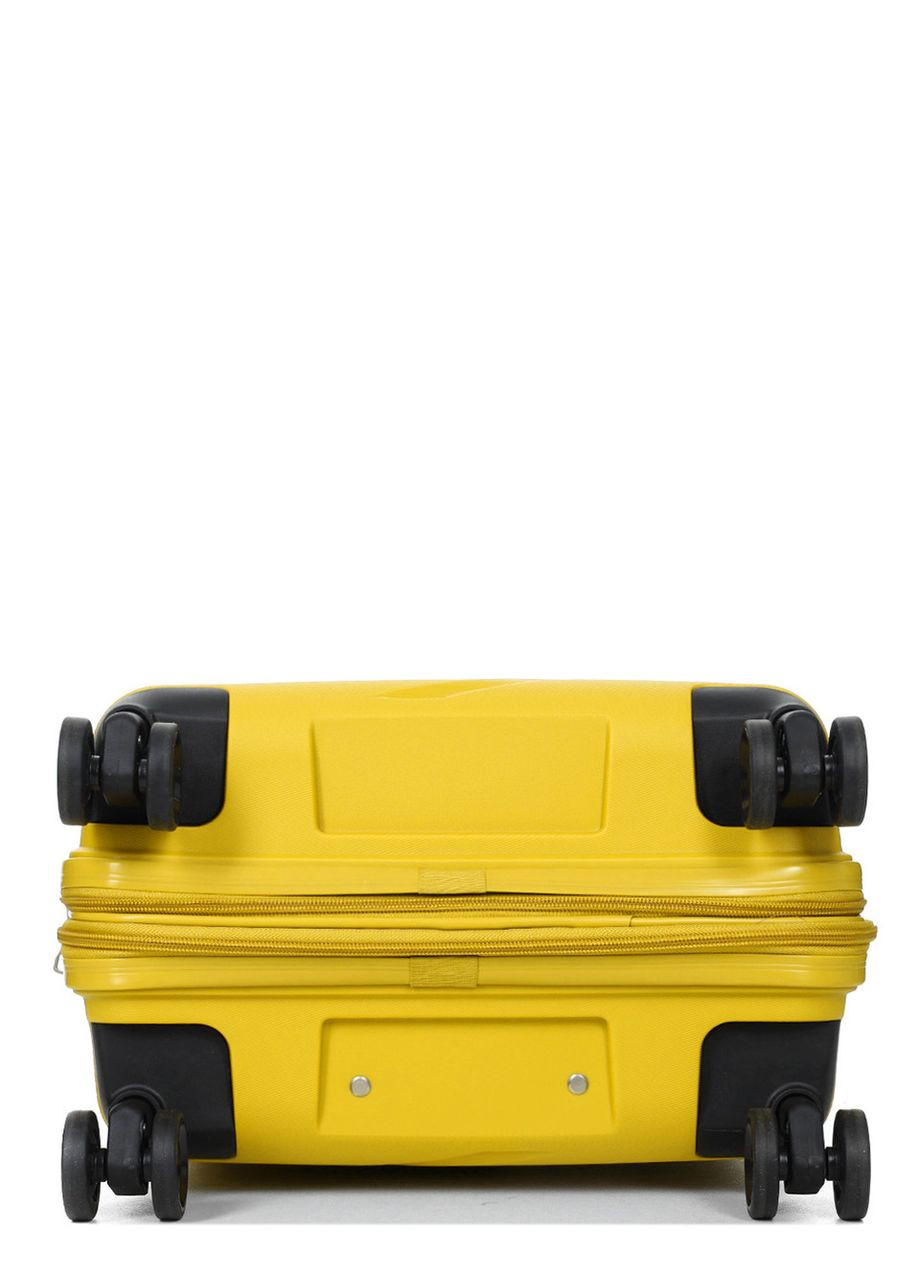 Чемодан малый S полипропилен жёлтый 55х38х24+5см/49л/3кг/ 289 WORLDLINE (324802225)