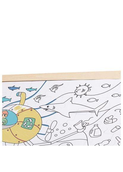 Пазл Океан с раскраской (E1643) Hape Океан з розмальовкою (368484467)