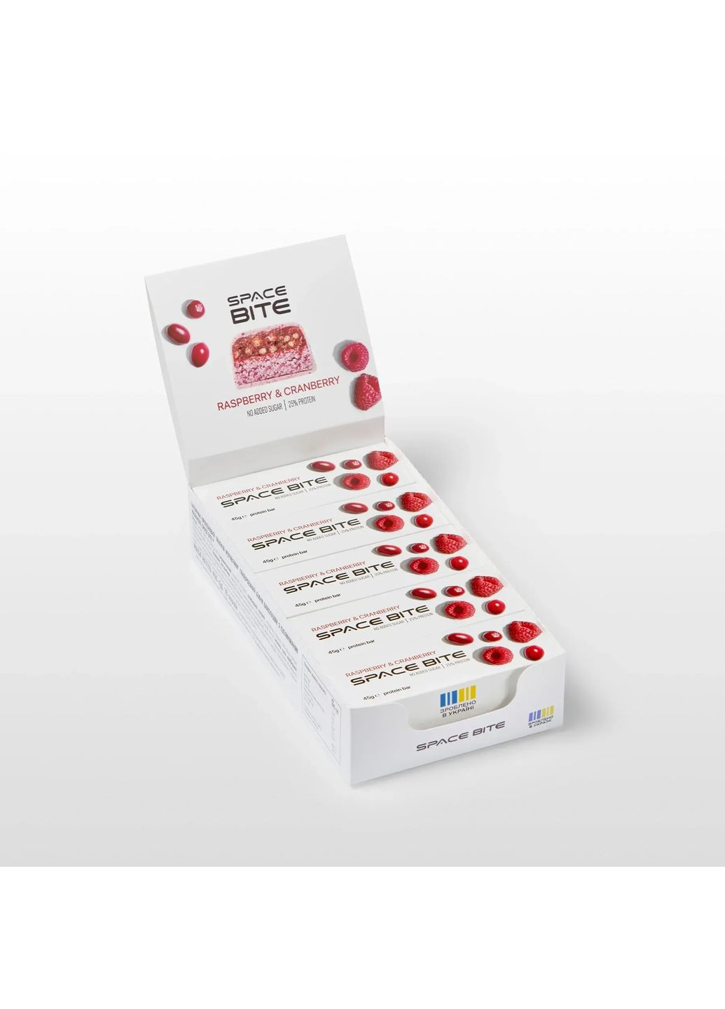 Батончик протеиновый Space Bite малина-клюква 45г Spacefood (370388474)