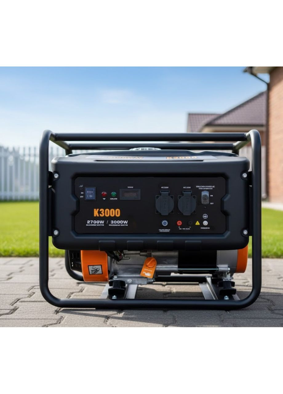 Однофазний бензиновий генератор Kingway K3000 3.0 кВт із ручним пуском (2104618832) No Brand (369963226)