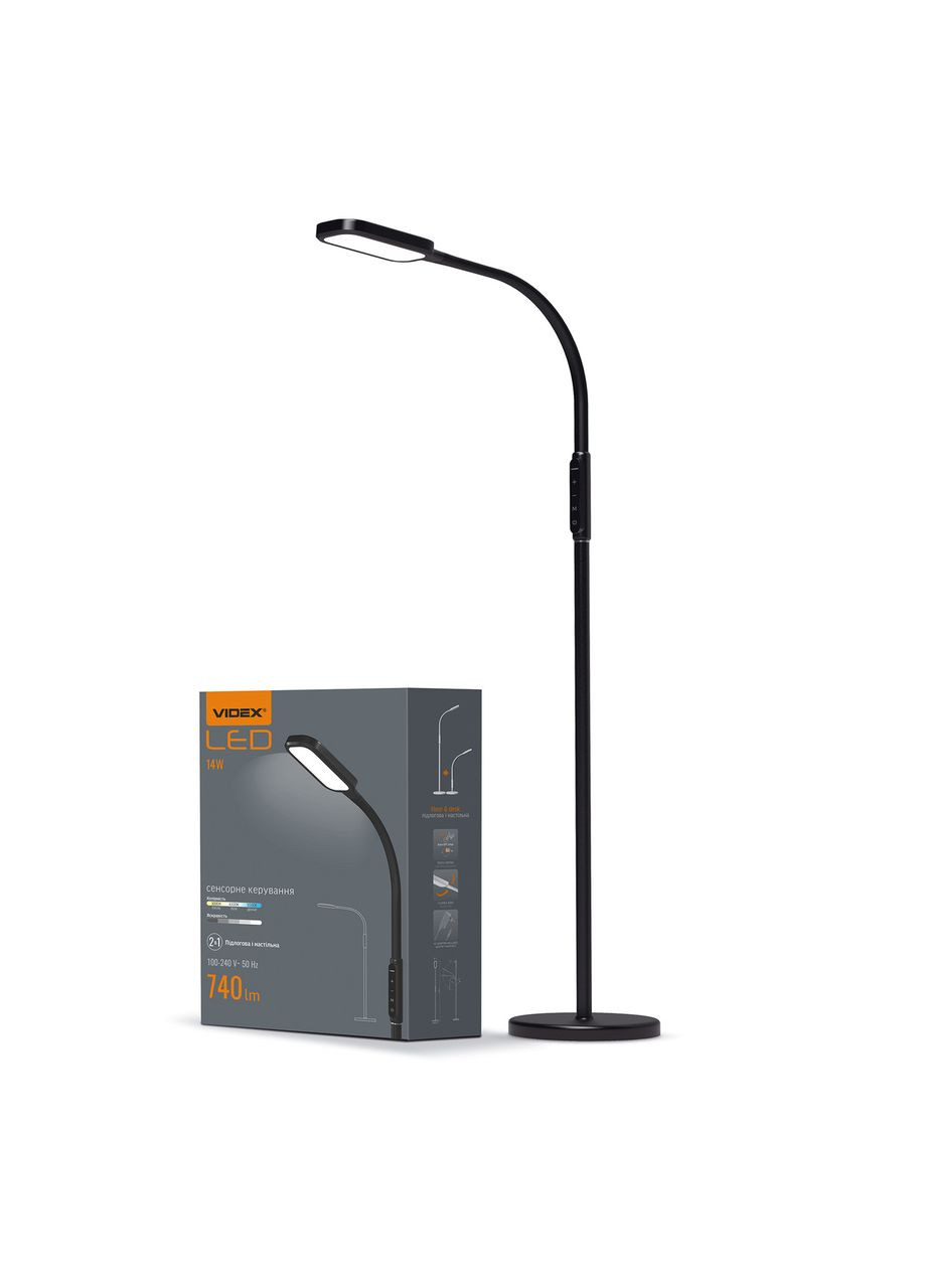 LED торшер TF07B 14W 3000-5500K VL-TF07B 24858 Videx (349443832)