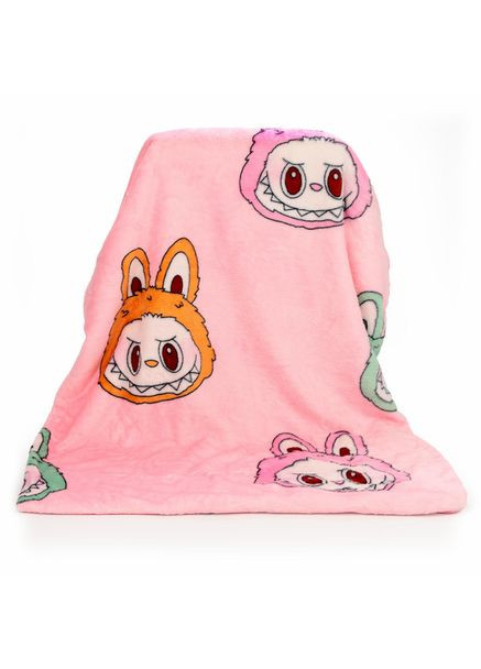 М'яка іграшка-плед, подушка 3 в 1 Лабубу 50 см Фіолетовий ТМ LAB2V Colorful Home (370801720)