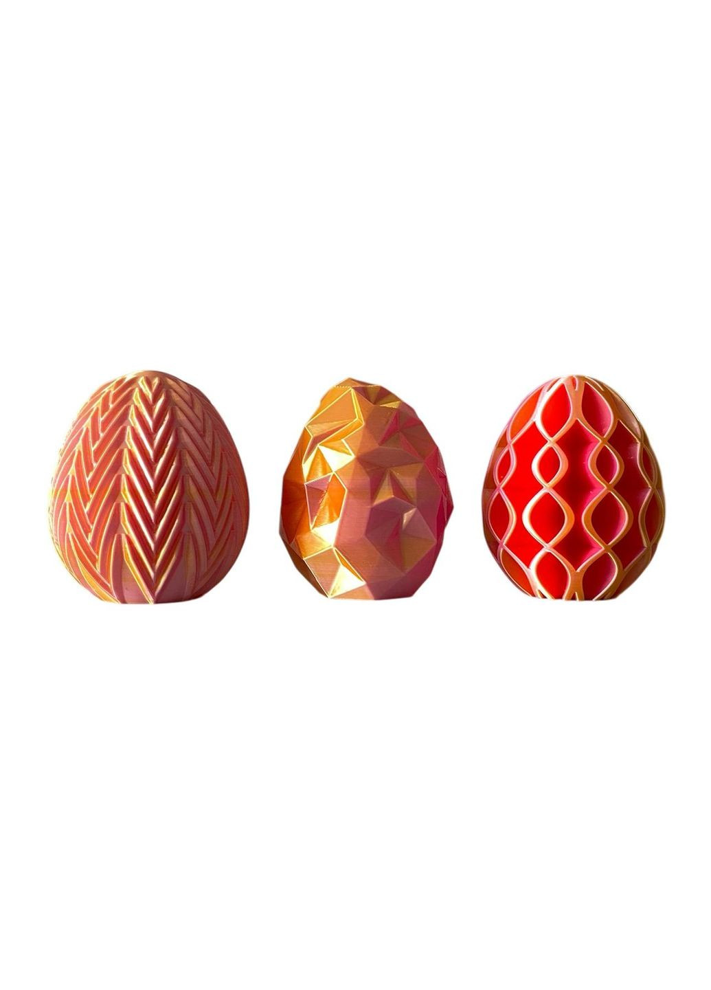 Набір яйць великодніх для декору 3 шт, сучасний великодній декор No Brand (364502789)