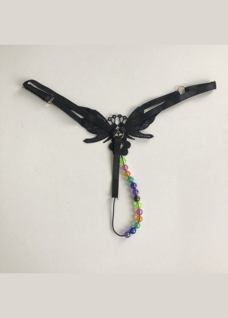 Жіночі трусики стрінги з намистинами No Brand (319158929)