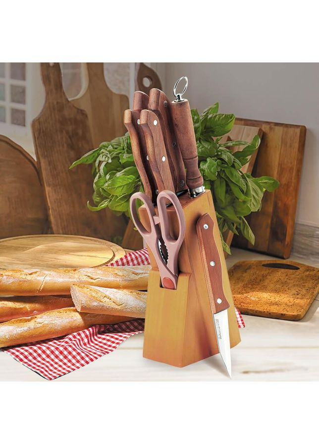 Набір кухонних ножів MR-1403 8 предметів Maestro комбінований,