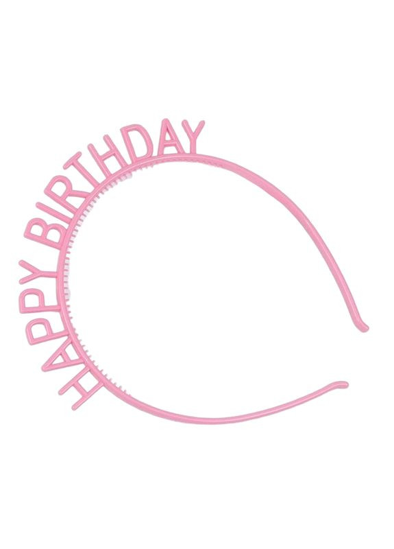 Обруч для волосся HAPPY BIRTHDAY рожевий Nadvirna 111Skin (370269751)