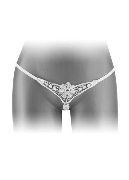 Трусики-стрінги з доступом DANUTA White Fashion Secret (292862846)