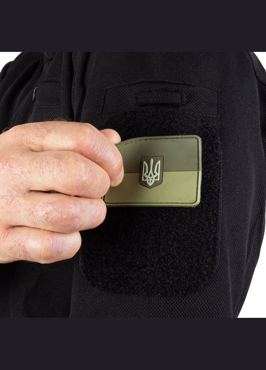 Футболка Поло тактическая с длинным рукавом TACTICAL LONG SLEEVE POLO SHIRT QUICK DRY Black Mil-Tec (315822198)