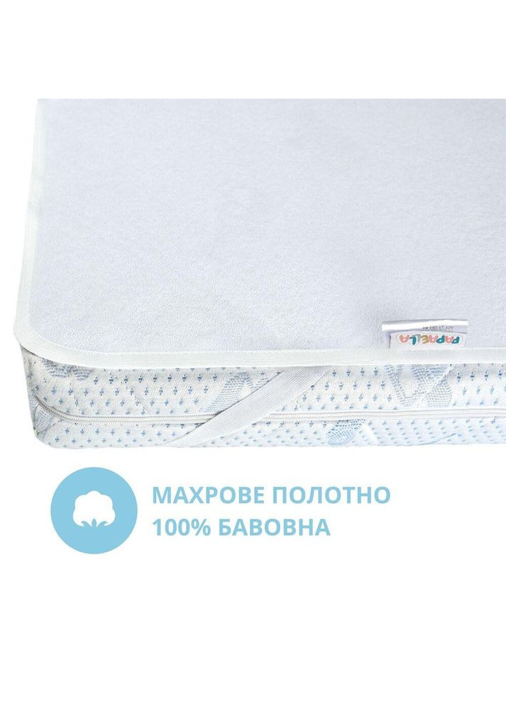 Наматрасник 2 шт детский в кроватку 60х120 см непромокаемый с резинками по углам натуральный хлопок IDEIA (334726804)