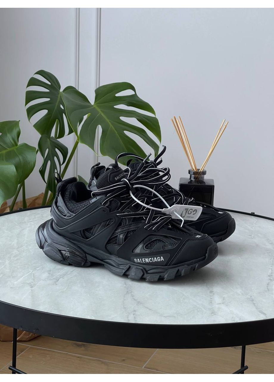 Білі Осінні кросівки чоловічі balenciaga track black 542023 w No Brand