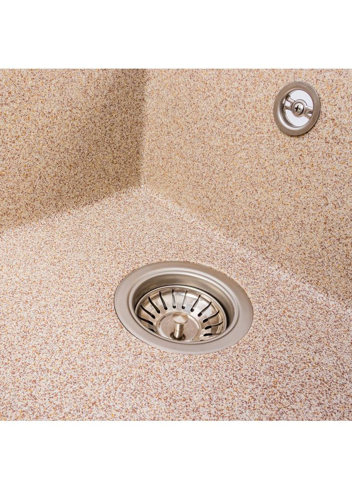 Гранитная мойка для кухни SOLID 7843 матовая Карамель Valeso (358059855)