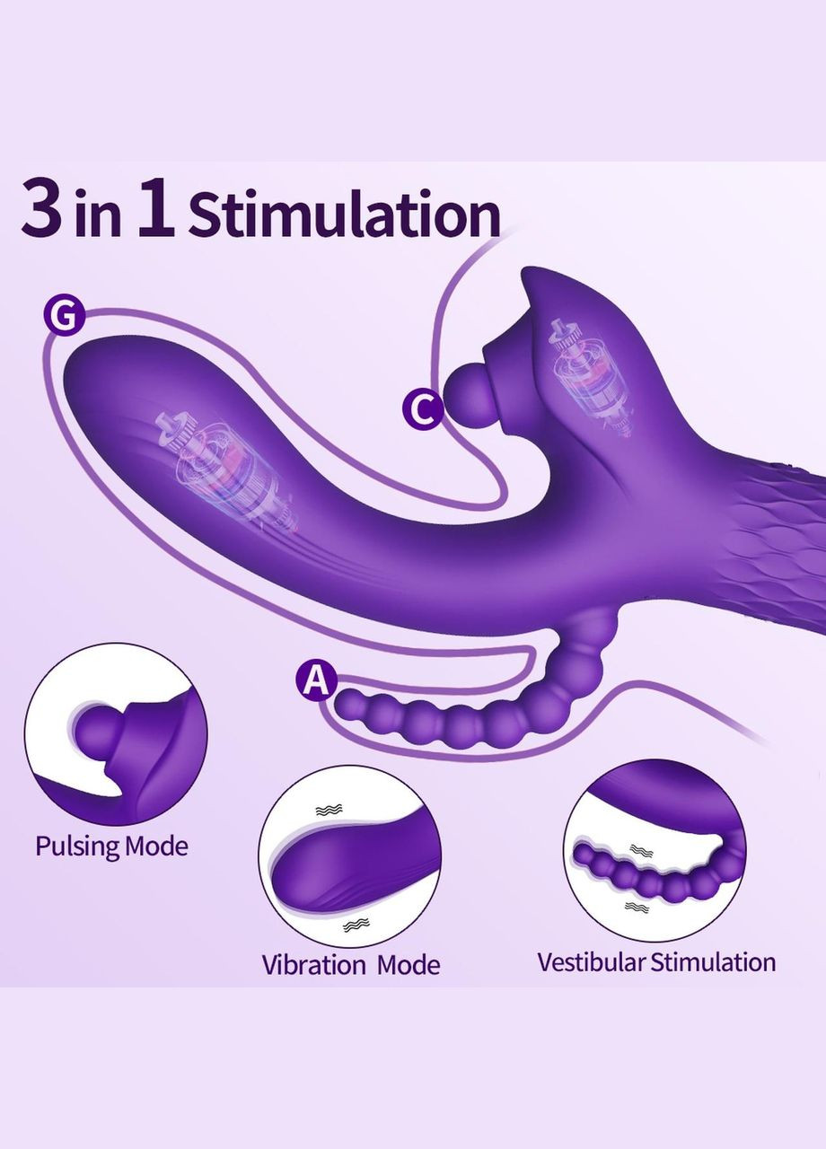 Вибратор - Patty, 7 Vibration Functions, 7 Ball Tapping, USB LyBaile (321988289)