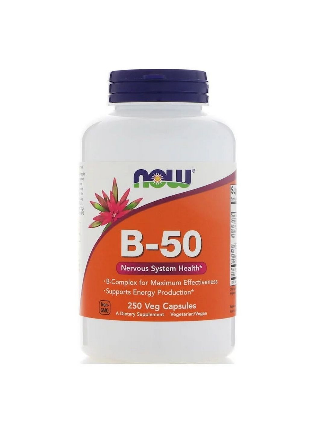 Вітаміни та мінерали B-50, 250 вегакапсул Now (294929110)