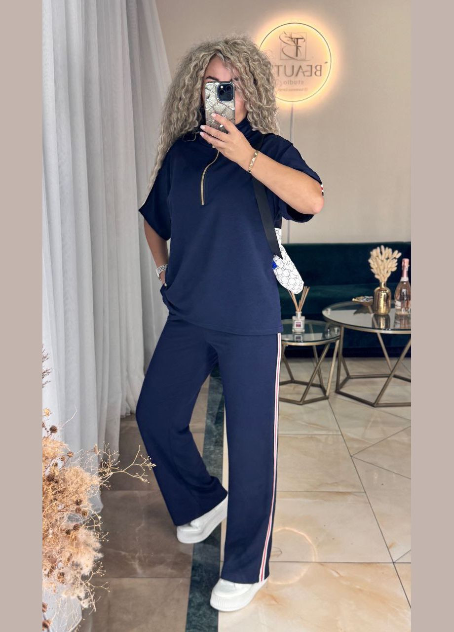 Костюм двонитка Туреччина,штани та футболка з лампасами Україна (347617535)