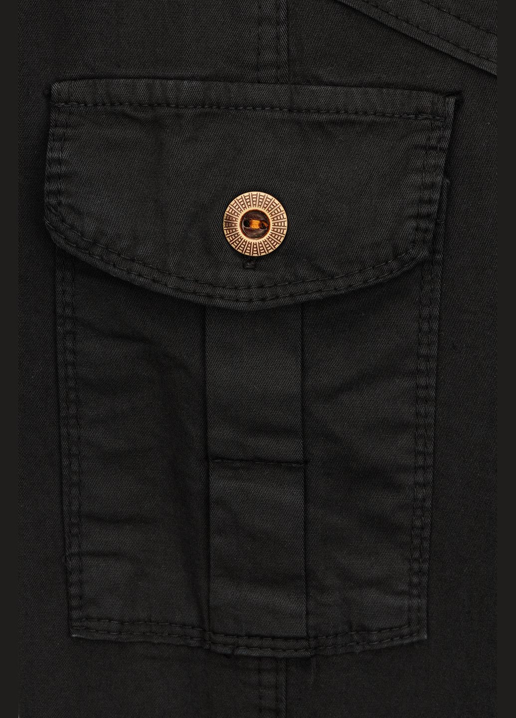 Черные повседневный демисезонные брюки карго Pitiki