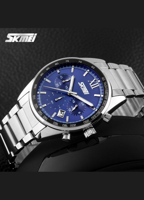 9096BU Blue кварцевый классический Skmei (323079699)