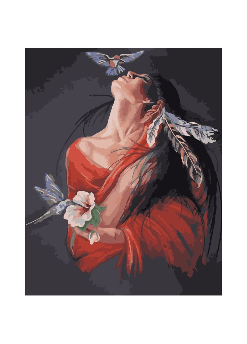 Картина за номерами Жіноча краса см для творчості малювання картина для відпочинку Strateg (369760318)