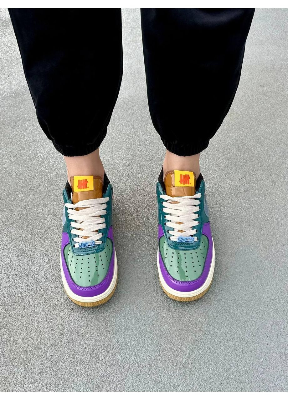 Комбіновані Осінні кросівки чоловічі nike air force 1 low x undefeated найк аір форс 1 преміум No Brand