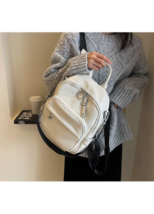 Женский белый рюкзак со звездочкой КиП (277698359)