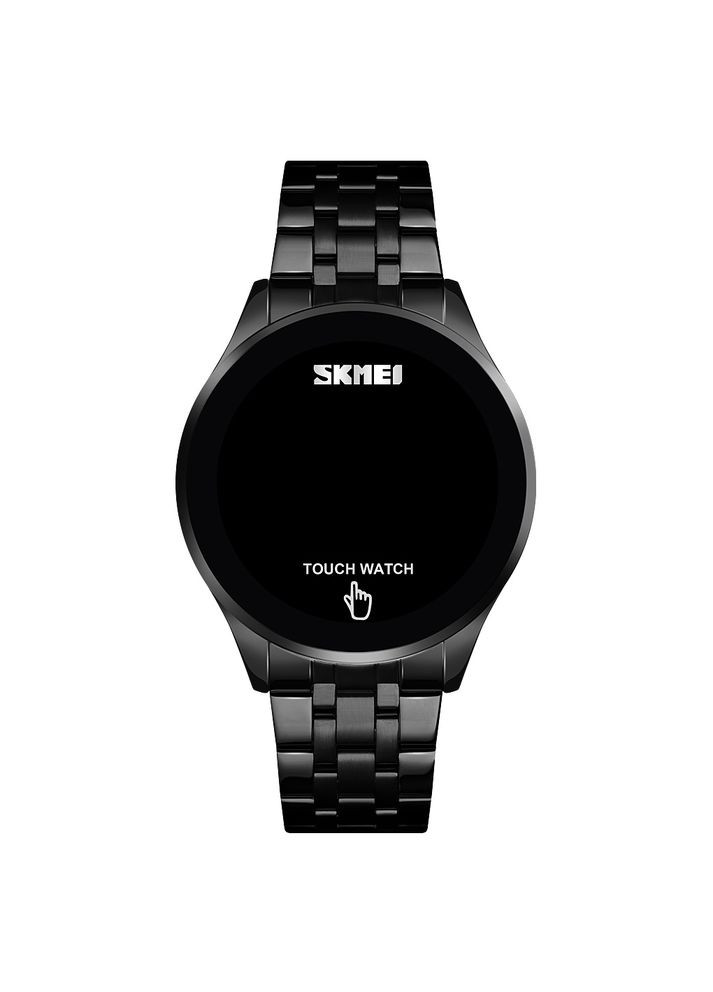 Годинники електронні чорні для чоловіків та жінок з підсвіткою водонепроникні 30м нержавіюча сталь ProDobro (367267454)