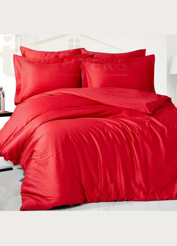 Постільна білизна RED Elite Сатин страйп Євро MERISET (278255046)