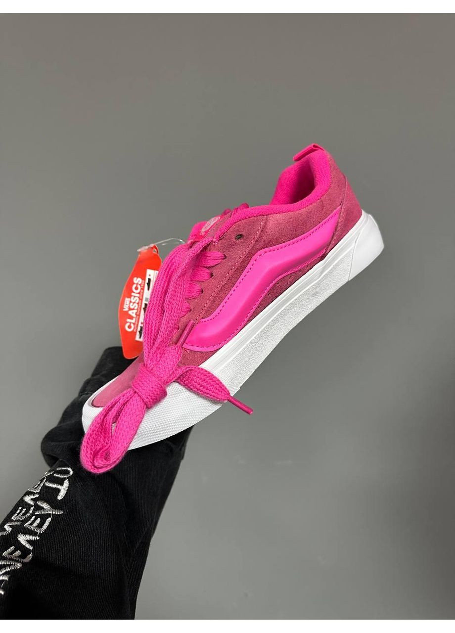 Рожеві Осінні кеди чоловічі vans knu skool acid pink ванс кну скул No Brand