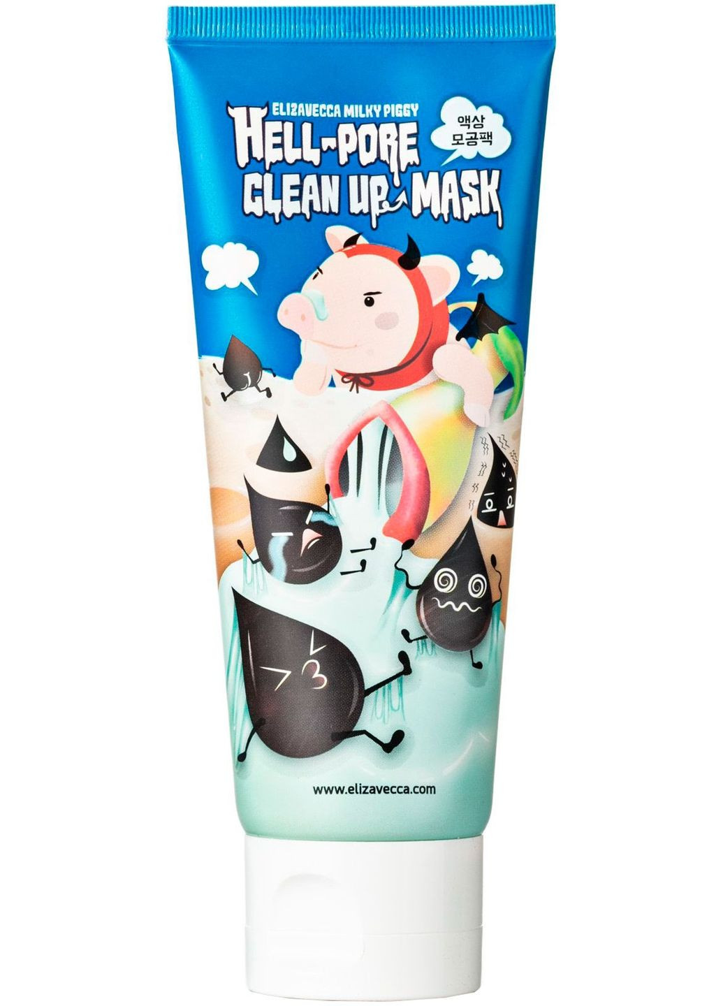 Маска-пленка для очистки пор Face Care Hell-Pore Clean Up Mask 200ml Elizavecca (369796466)