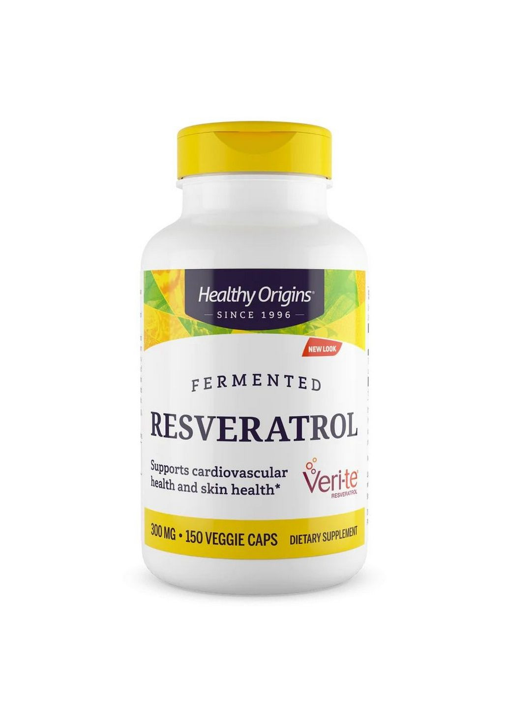 Натуральна добавка Resveratrol 300 mg, 150 вегакапсул Healthy Origins (293342416)