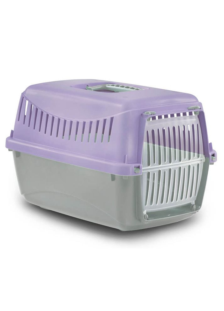 Переноска GIPSY 2 large Lilla для котів та собак до 11 кг з пластиковими дверима 58х38х38h см 226538 Bergamo (297662804)