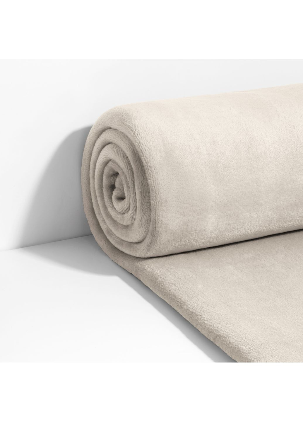 Плед гладкофарбований Світло-Бежевий 200х220 см Lelit (350623845)