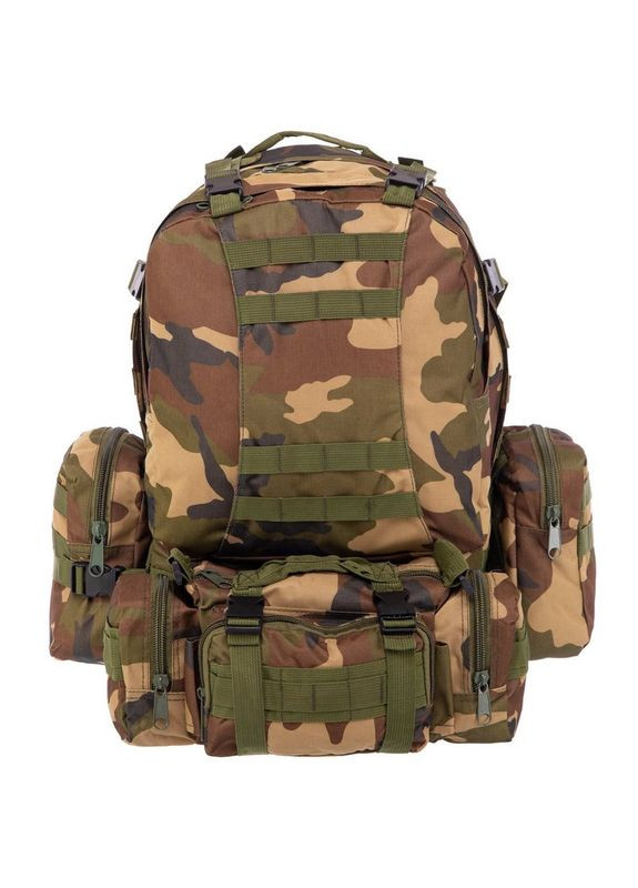 Рюкзак тактический трехдневный штурмовой (нейлон, оксфорд 900D, р-р 48x31x20, 30л, Камуфляж Woodland) (ZK-5504 SP-Sport (361434906)