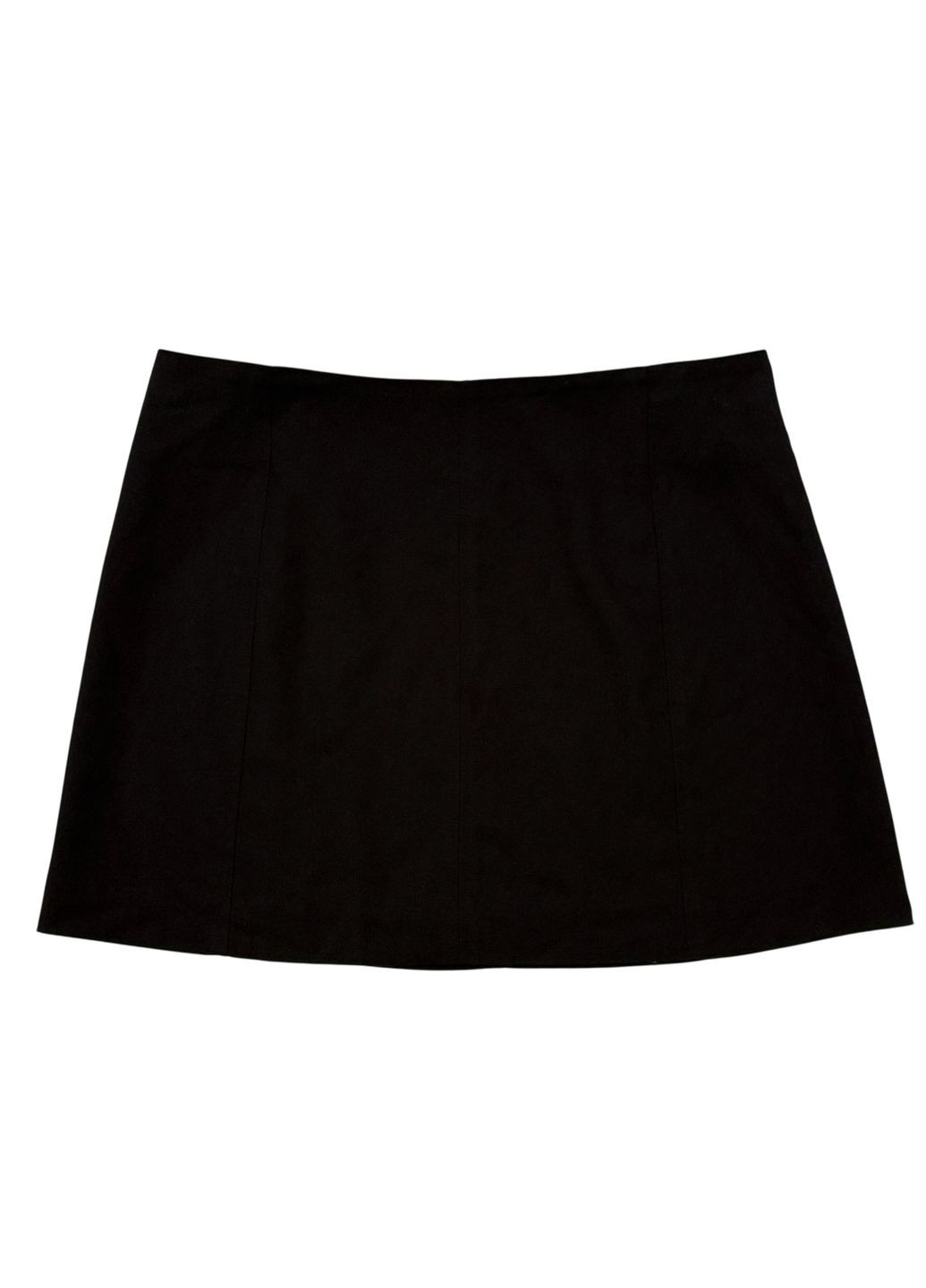 Черная однотонная юбка мини Monki