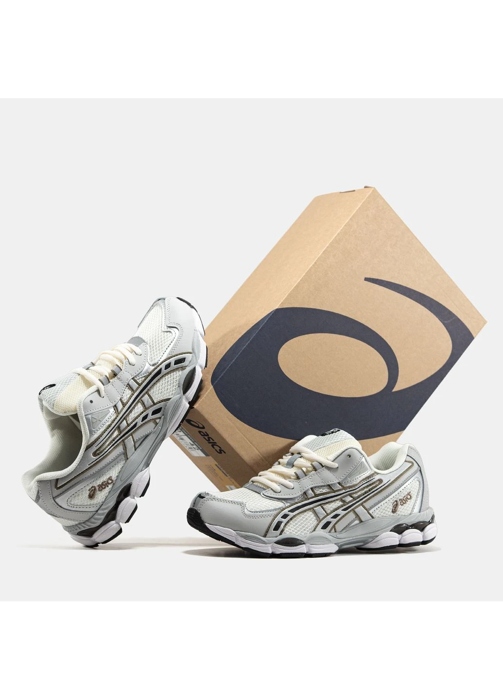 Кросівки жіночі і чоловічі Asics Gel-NYC 2055 Cream Pure Silver | Асікс Гель-НЮК кремові No Brand кремові демісезони (386018168)